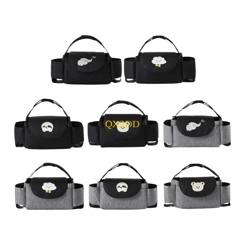 Organizador para cochecito bebé QX2D – Gran capacidad con bolsillos - imagen 2