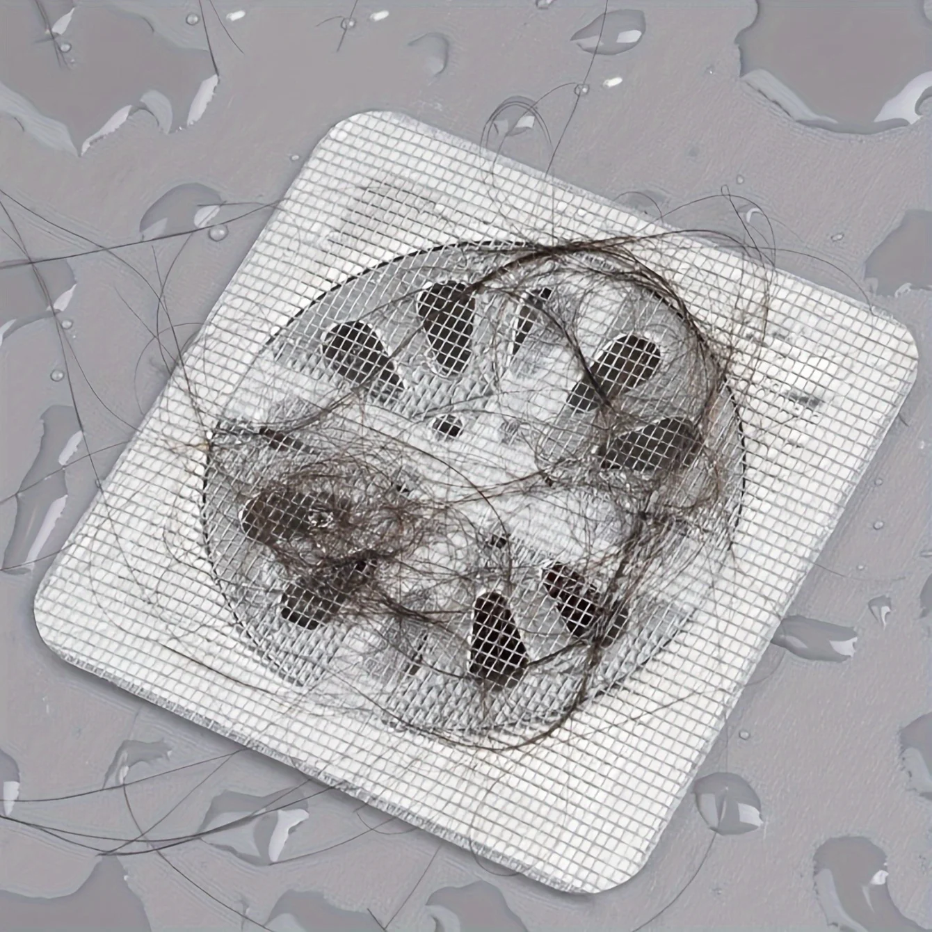 Recogedor de pelo para drenaje de ducha, recogedores de pelo para ducha, pegatinas de malla de filtro de fregadero de suelo, tapón de pelo para bañera de baño - imagen 2