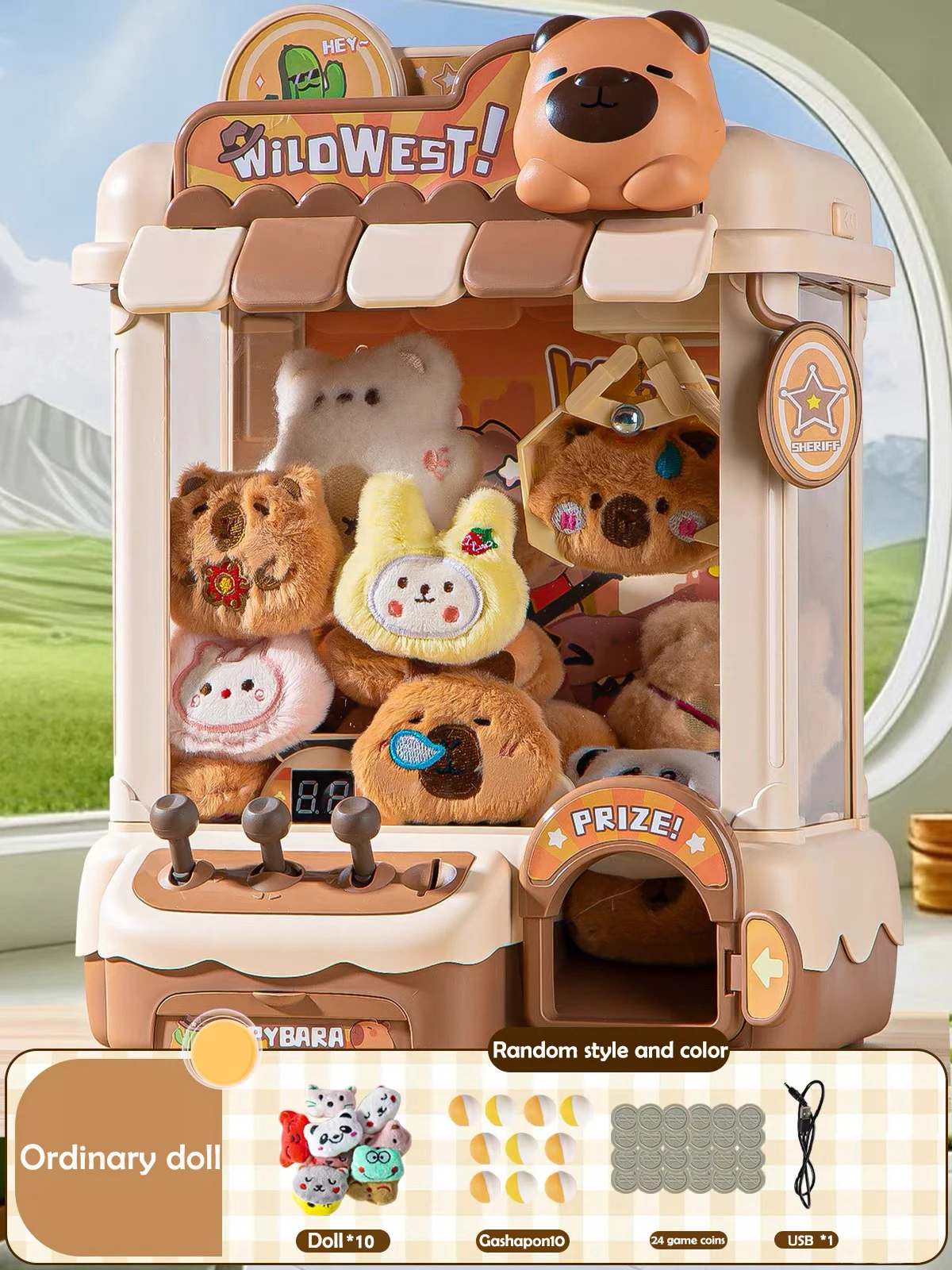 Máquina de grúa automática con monedas – Mini garra para niños