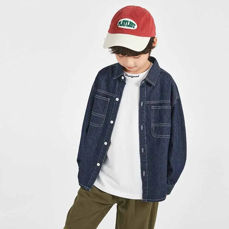 Chaqueta vaquera infantil de mezclilla para primavera - imagen 2