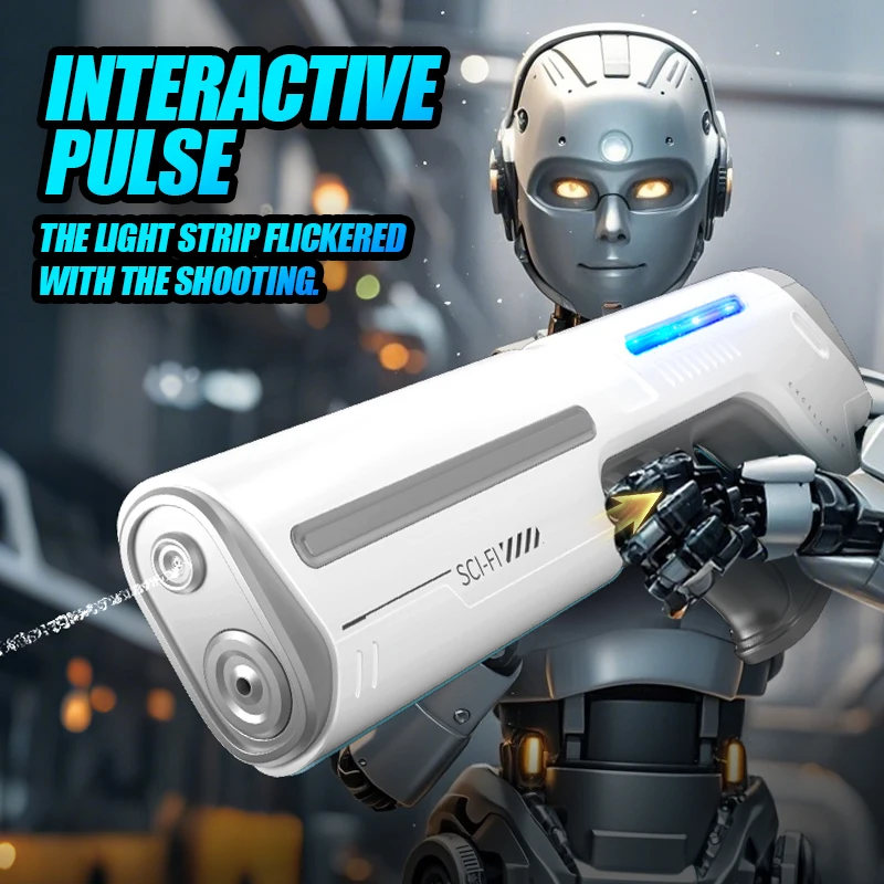 Pistolas de agua eléctricas para adultos, potentes chorros, succión automática de agua, juguete de playa al aire libre de verano para niños, regalo para niños - imagen 4