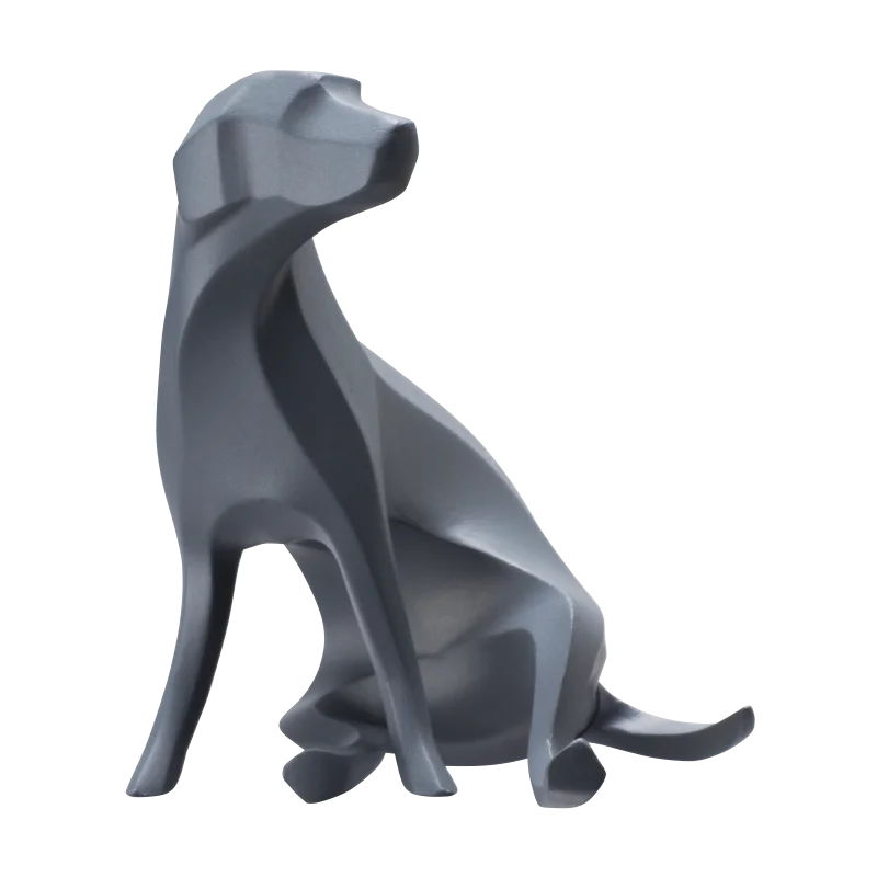 Sitting Dog Gray