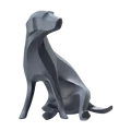 Sitting Dog Gray