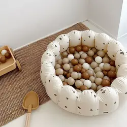 Piscina de pelotas infantil inflable con forma de pétalo para bebés