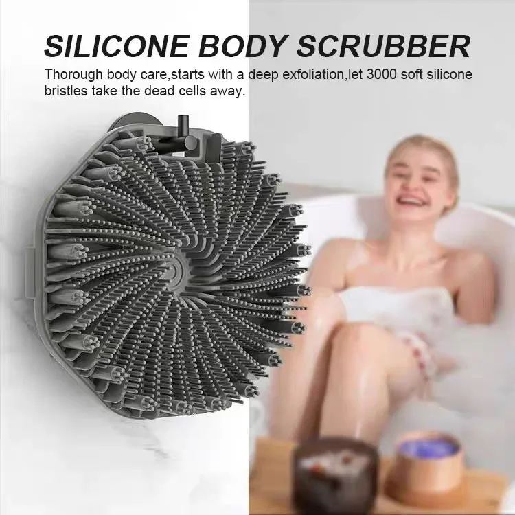 Cepillo de ducha giratorio silicona para bebé – Masaje suave - imagen 2
