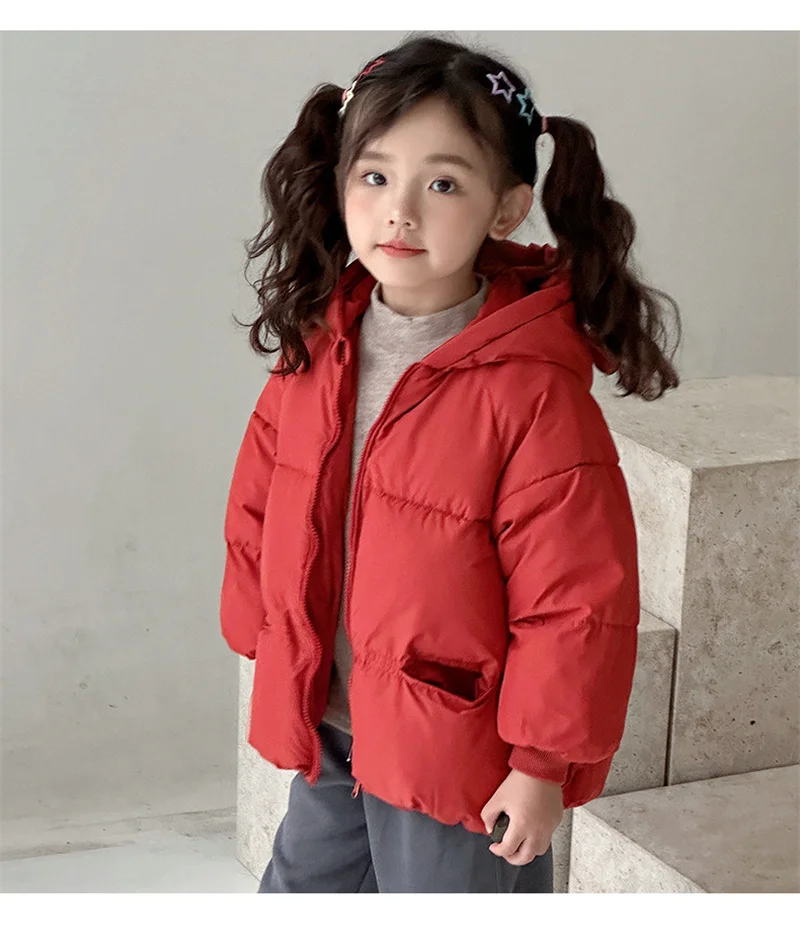 Chaqueta de invierno con capucha para bebé antiviento - imagen 2