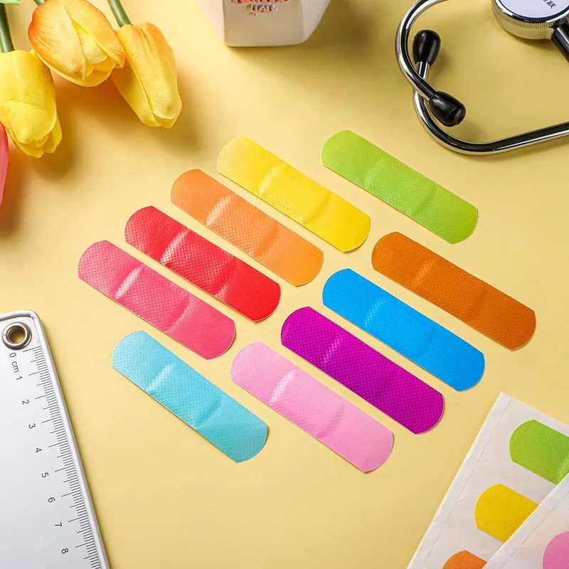 10 Uds. Tirita de Color caramelo, yesos Kawaii para heridas para niños, parche para el talón, tiras de primeros auxilios, vendaje adhesivo, Woundplast