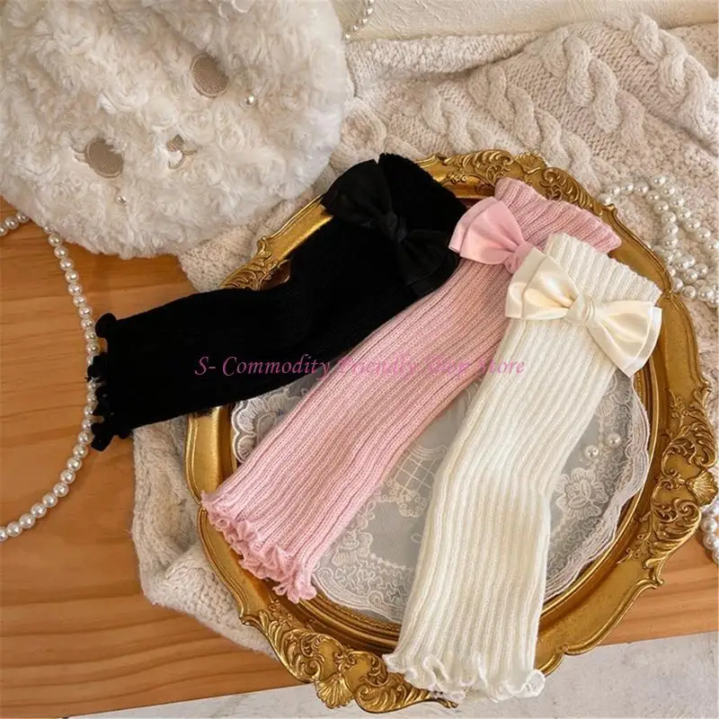 Calcetines sueltos 85ae Leggings suaves y cómodos con bordes con volantes para niños