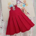 Red Overalls Skirt