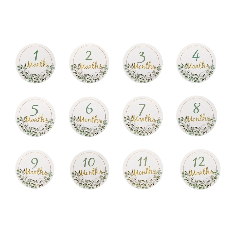 12pcs Round leaf
