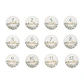 12pcs Round leaf