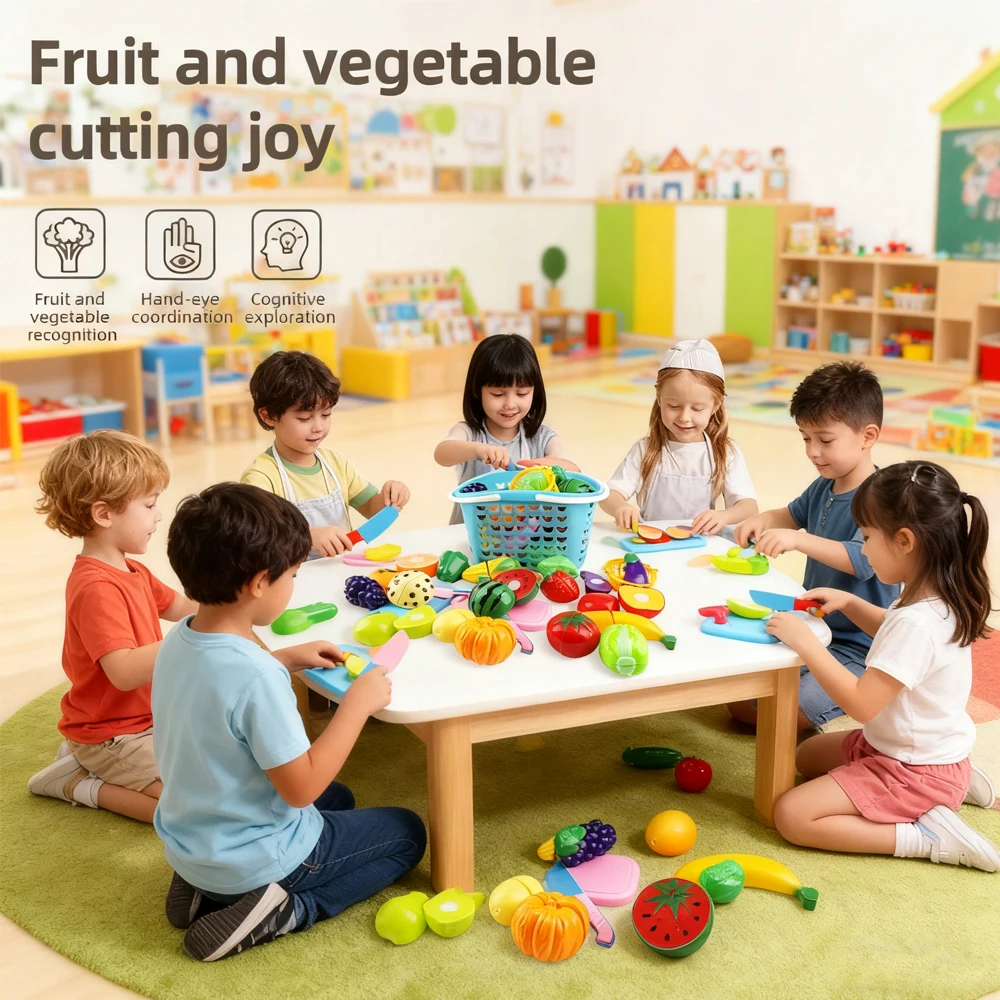 Juego de cocina infantil para cortar frutas y verduras - imagen 3