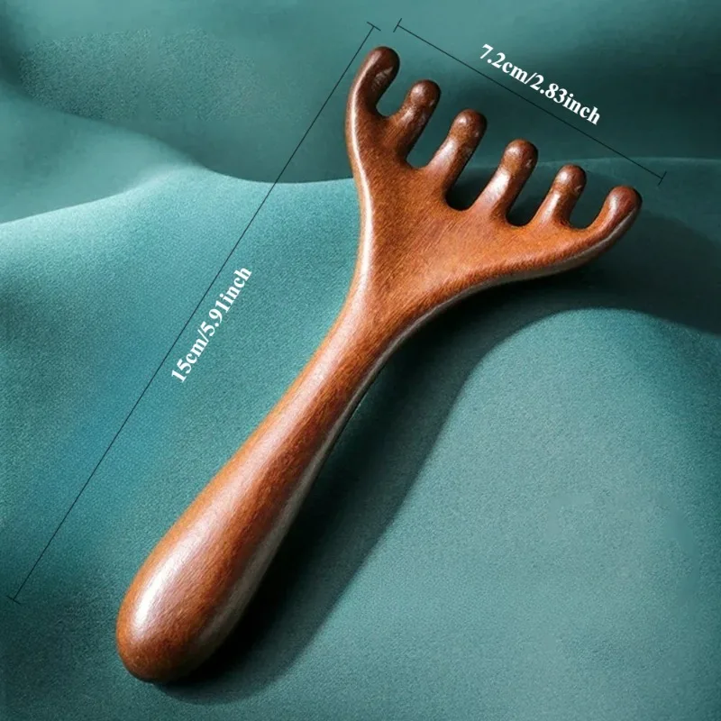 Masajeador Gua Sha de cinco garras para cuero cabelludo y cabello - imagen 4