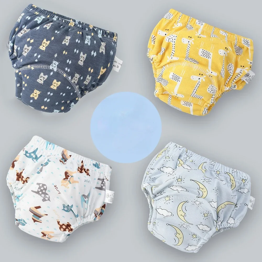Pantalones de entrenamiento para bebé algodón reutilizables y lavables