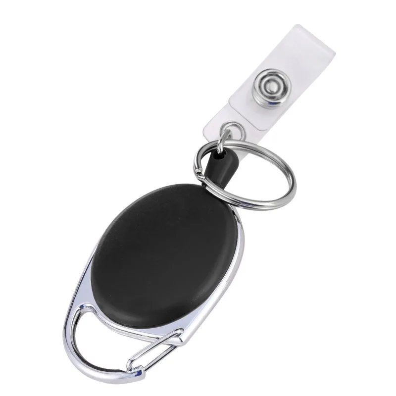 Soporte de carrete de insignia para tarjeta de identificación, fácil de tirar, para enfermera, estudiante, soporte de insignia retráctil, pecho de exposición, tarjeta de oficina, 1 ud. - imagen 2