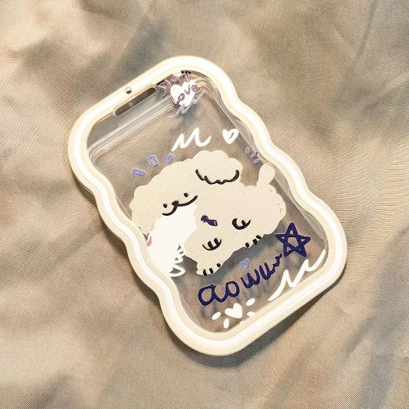 Portatarjetas de fotos Kawaii para gato, fundas protectoras para sesión fotográfica de ídolo de 3 pulgadas, colgante, tarjeta de comida, tarjeta de autobús, 1 ud. - imagen 4