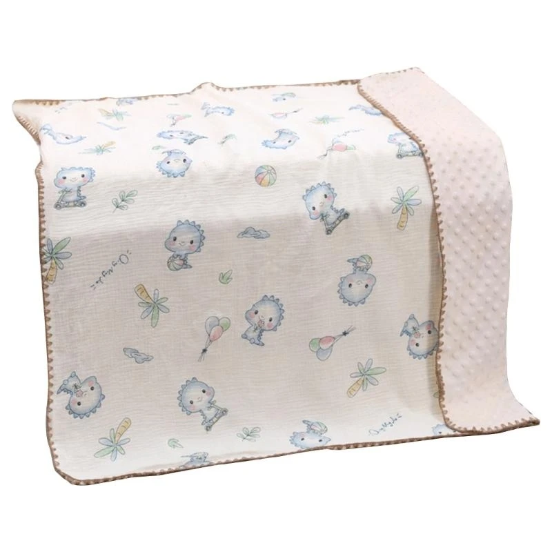 Manta verano para bebé M76C con diseño encantador, manta fina ligera, manta suave y cómoda para recién nacidos, regalo para y - imagen 5