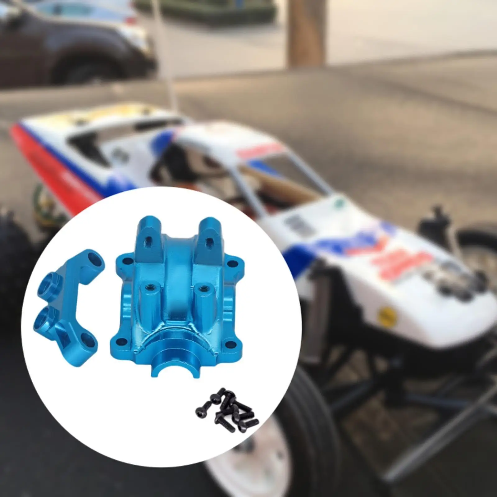 Upgrade Parts RC Vehicle Sturdy Spare Parts Universal Replacement Aluminum Alloy Front Rear Gear Box Cover for TT02 Accessories