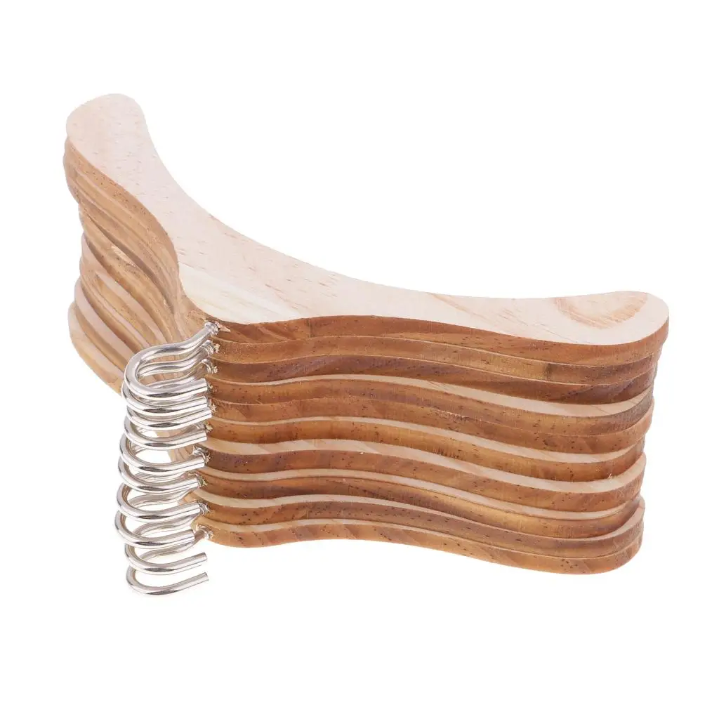 Perchas de madera para piezas, accesorios para ropa de muñeca, 3 unidades, 10 unidades