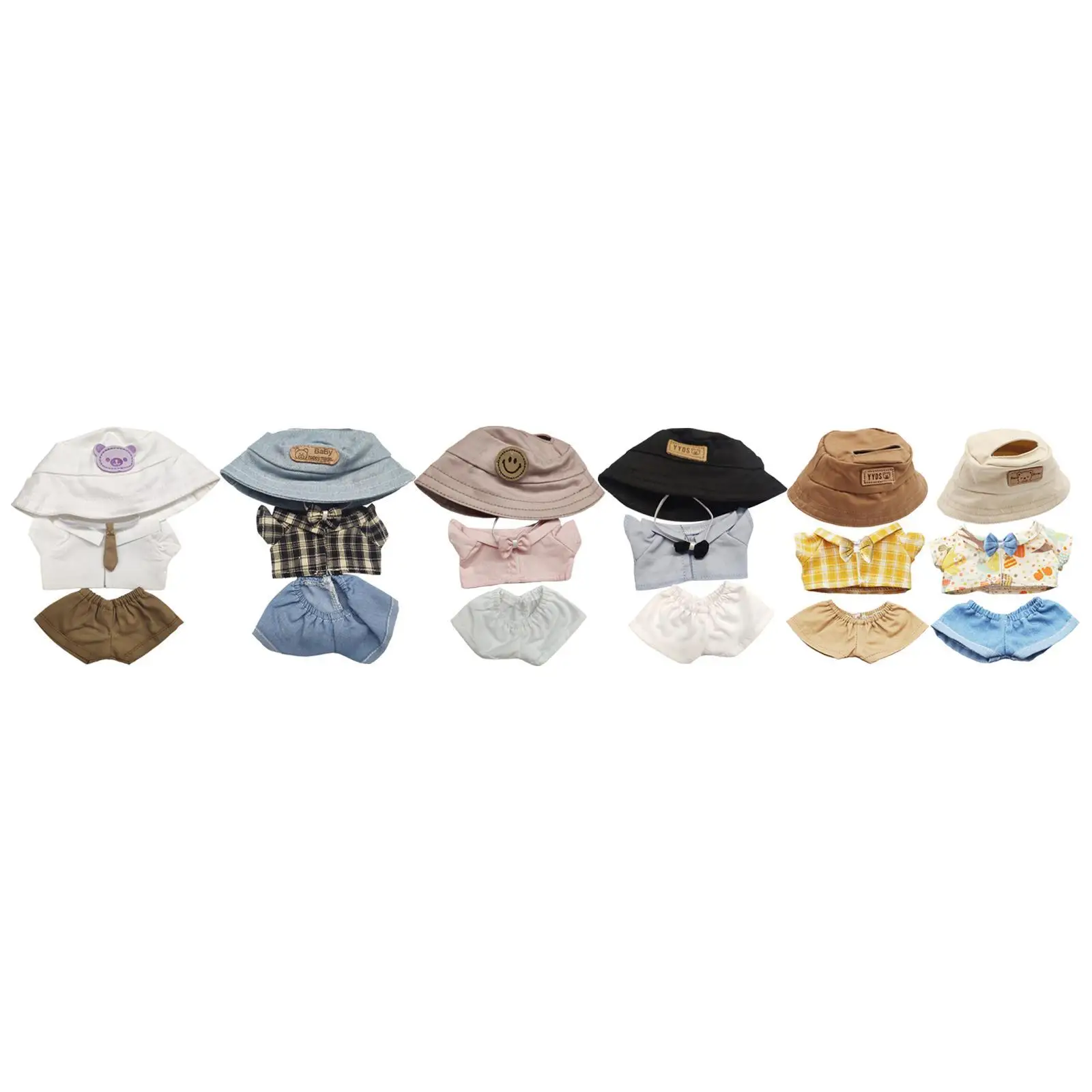 Mini 6 inch Doll Clothes Boy Doll Clothes Set Comfortable,Doll Accessories Clothing Cute Doll Clothes Suit for Age 5-7 8-10