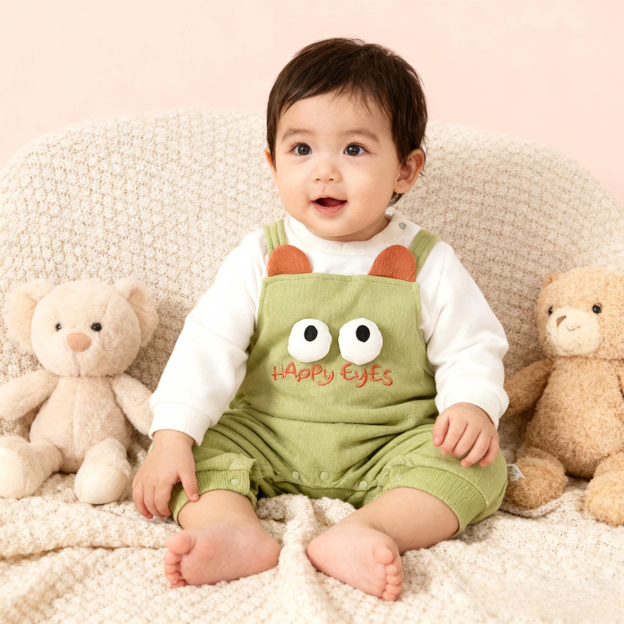 Body Unisex de dos piezas falso para recién nacidos para primavera y otoño, mono de dinosaurio de dibujos animados para niños y niñas, pelele para exteriores de Halloween - imagen 3