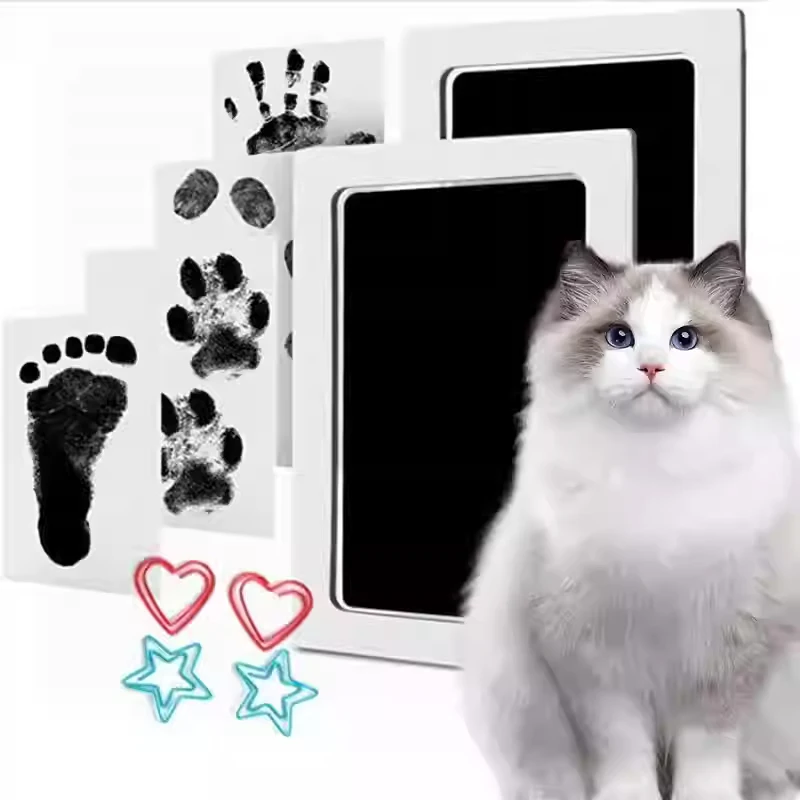 Kit de huellas y manos DIY para bebé recién nacido, almohadillas de tinta, marco de fotos, recuerdos, fundición, almohadilla de tinta para huellas infantiles, regalos de arcilla para bebés, 2025