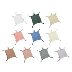 M76C Toalla tranquilizadora para bebé, toalla calmante con mordedor madera, manta calmante para bebé, manta cómoda para y