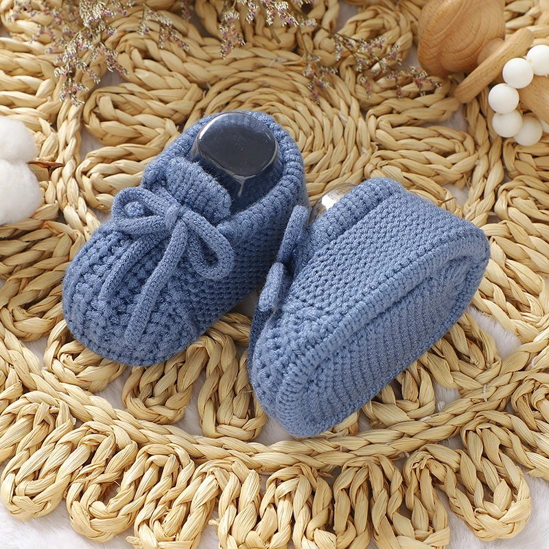 Zapatos para primeros pasos de suela blanda para niños y niñas recién nacidos, calzado de calcetín para cuna interior y exterior a la moda para bebés de 0 a 18m - imagen 3