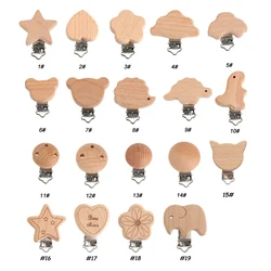 Kovict clips madera haya con forma de dinosaurio para DIY niños