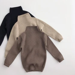 Suéter de punto suave para niños y niñas