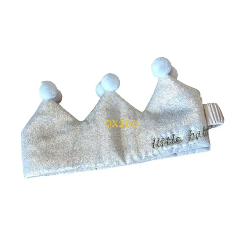 QX2D Gorros elásticos reales para niños Sesión fotos para fiestas cumpleaños 100 días - imagen 4