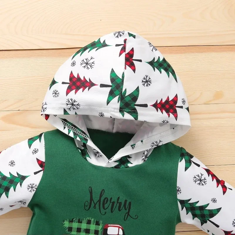 Mameluco Navidad bebé con capucha y bolsillos - imagen 4