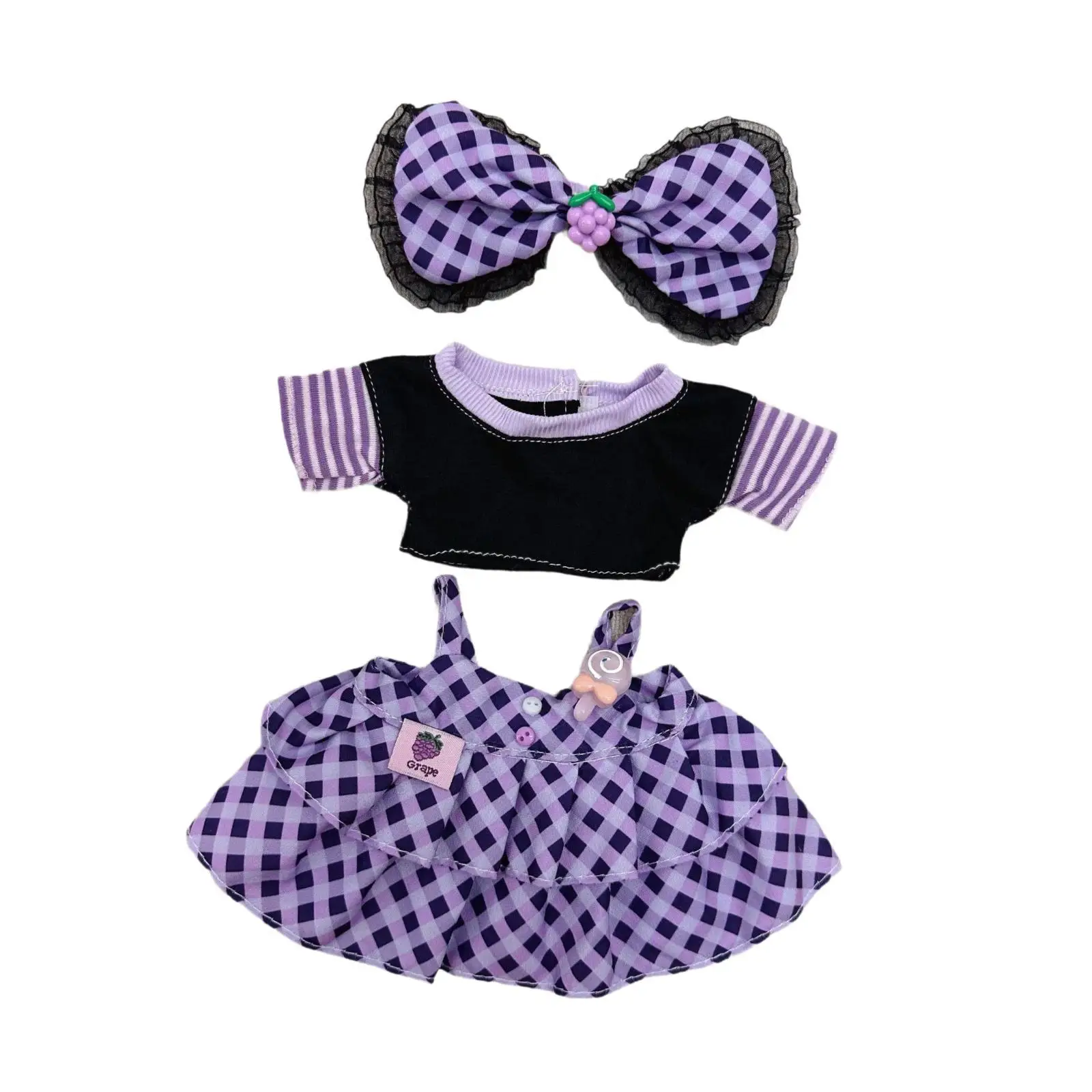 20cm Cotton Doll Clothes Cute DIY Plush Doll Accessories Cotton Doll Costume