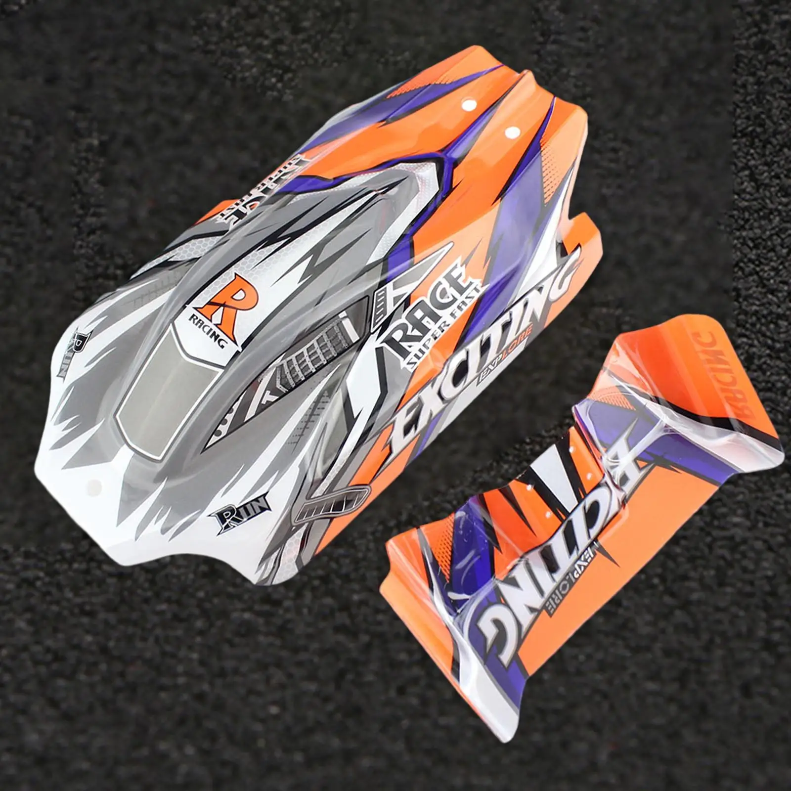 RC Car Body Shell with Rear Shell Painted Realistic 4WD RC Car Shell for Wltoys 1/12 Model Car Upgrades DIY Modified Accessory