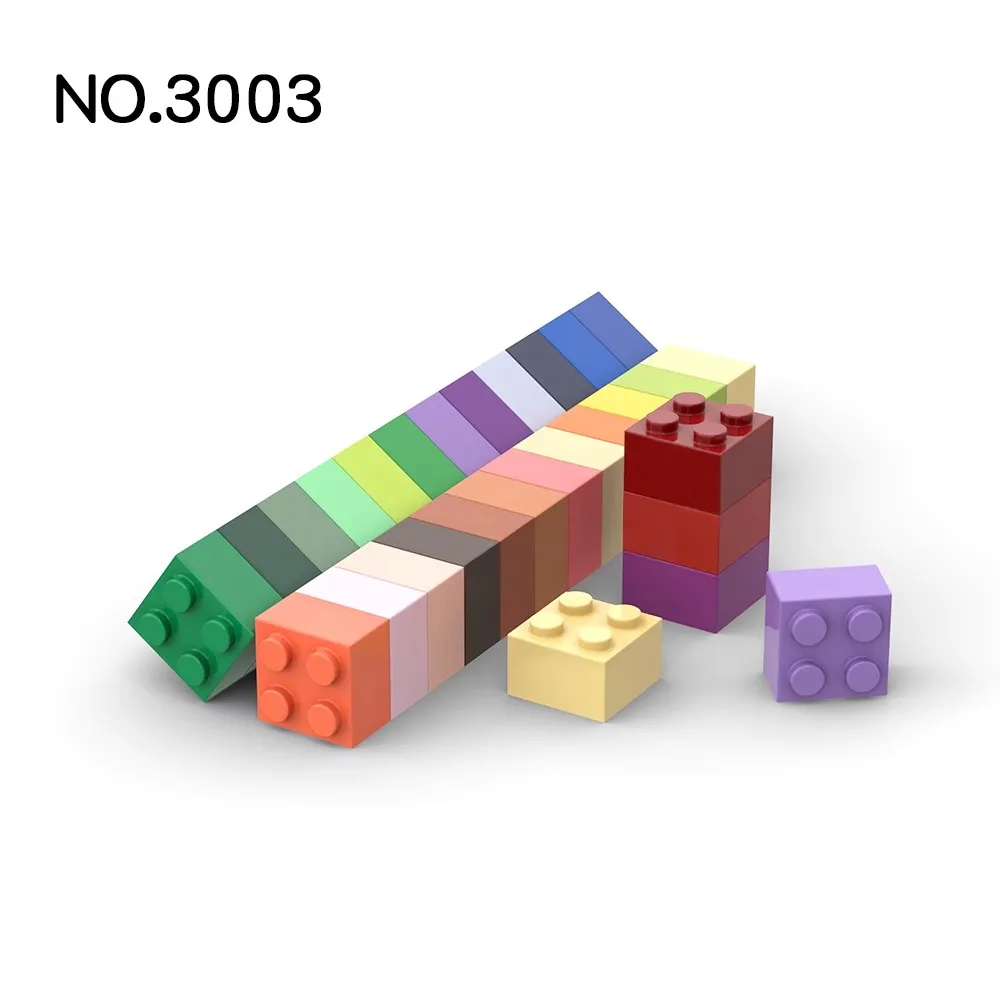 Piezas de 20 piezas MOC para niños, 3003 piezas de ladrillo 2x2 compatibles, bloques de construcción DIY, piezas de bloques de construcción, rompecabezas para niños, regalo de juguete - imagen 3