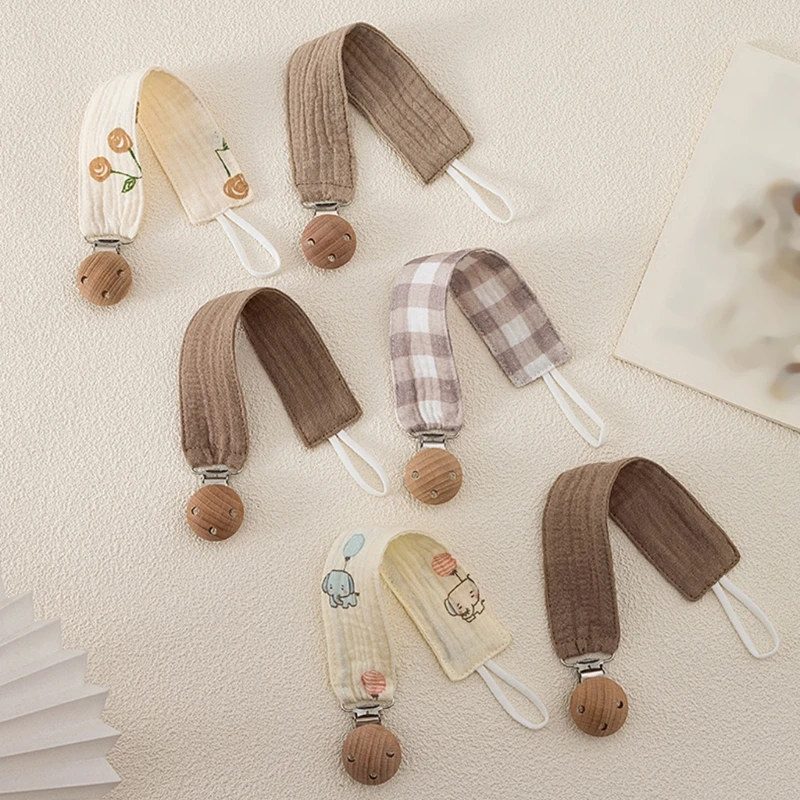 QX2D 4pcs Pacificadores para bebés Cadena Horizontal TEATHER ROPE CANTA PARA LANDO - imagen 2