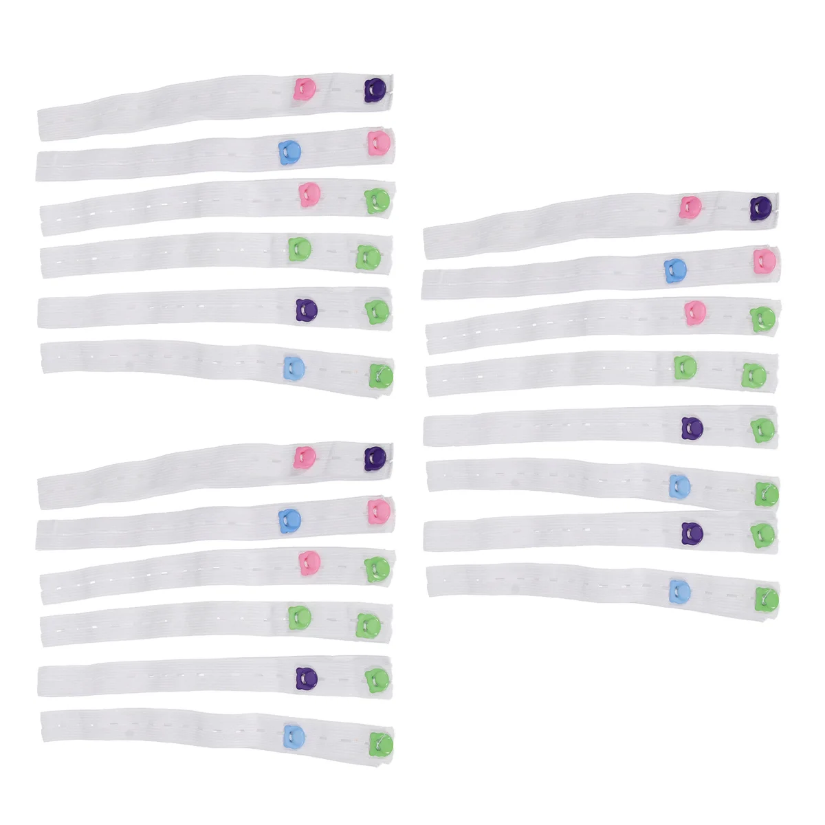 Cinta de pañales para bebés de 20 piezas, sujetadores con hebilla ajustables suaves, cinturón de fijación de seguridad para pañales de bebé, tiras elásticas para pañales para niños - imagen 4