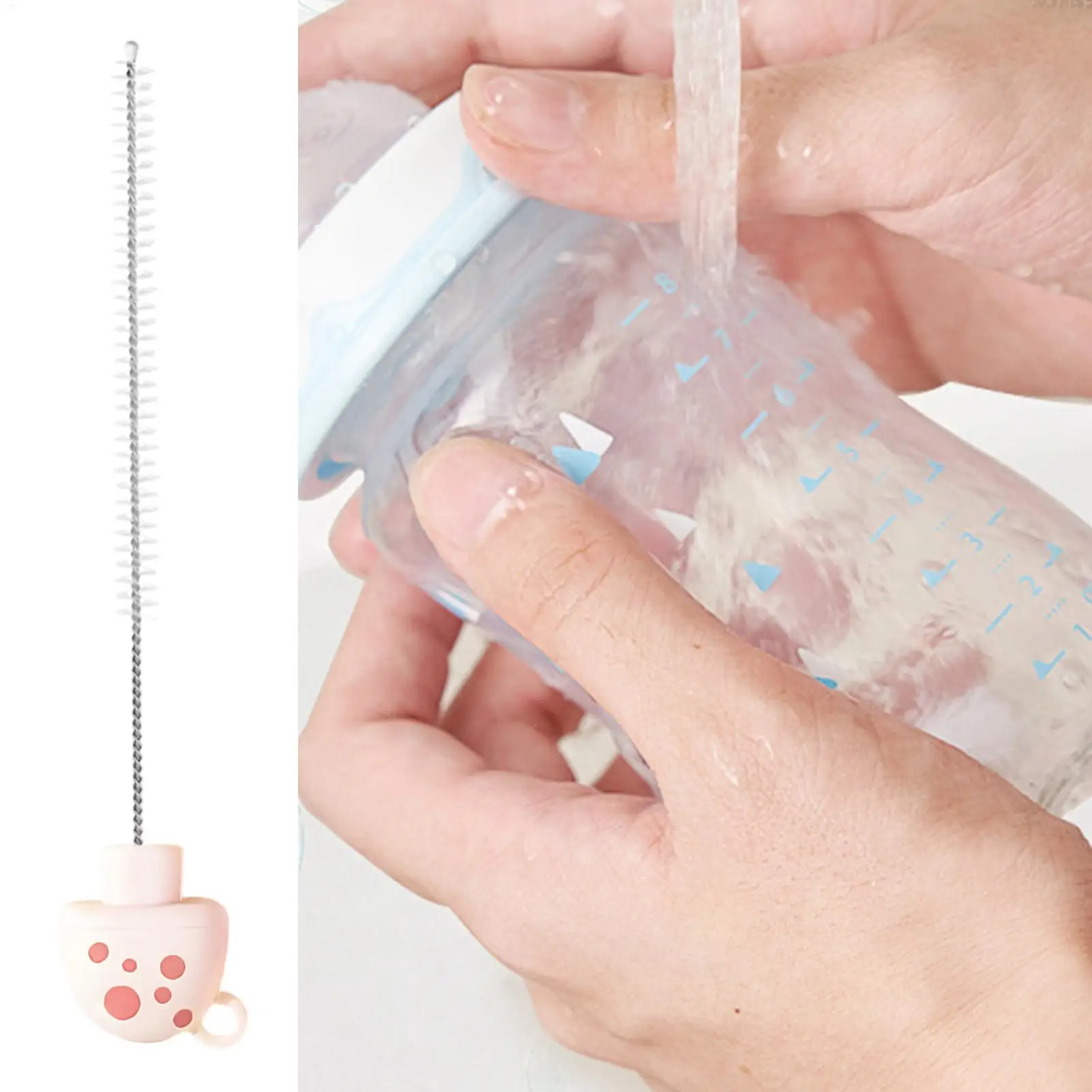 Cepillo limpiador largo para botellas y tazas – Juego reutilizable multipack - imagen 4