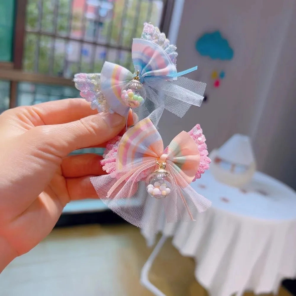 10 Uds. Pinza para el pelo de mariposa de princesa con lazo para mujer y niña, horquillas con lazo, tocado bonito, accesorios para el cabello a la moda - imagen 3