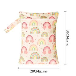 Bolsa de pañales impermeable de neopreno con compartimento húmedo-seco