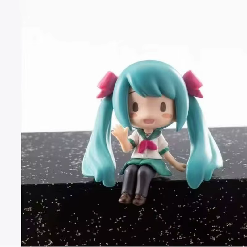 Miku Versión Q Muñeca de PVC – Juguete Decorativo Regalo Cumpleaños - imagen 3