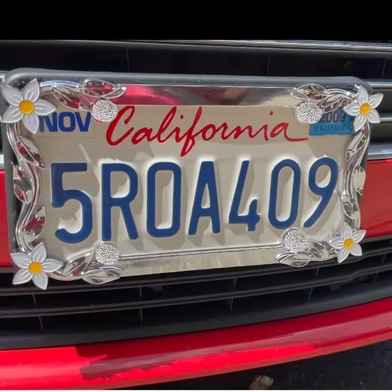 4 unids/set perno decorativo para matrícula de coche soporte para matrícula de motocicleta juego de pernos de sujeción de tornillo adecuado para la mayoría de los vehículos