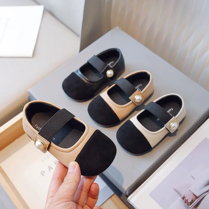 Zapatos de princesa para niños, zapatos planos individuales LeFu para niñas, zapatos de baile a la moda, zapatos de cuero antideslizantes para niñas, novedad de otoño 2025 - imagen 5