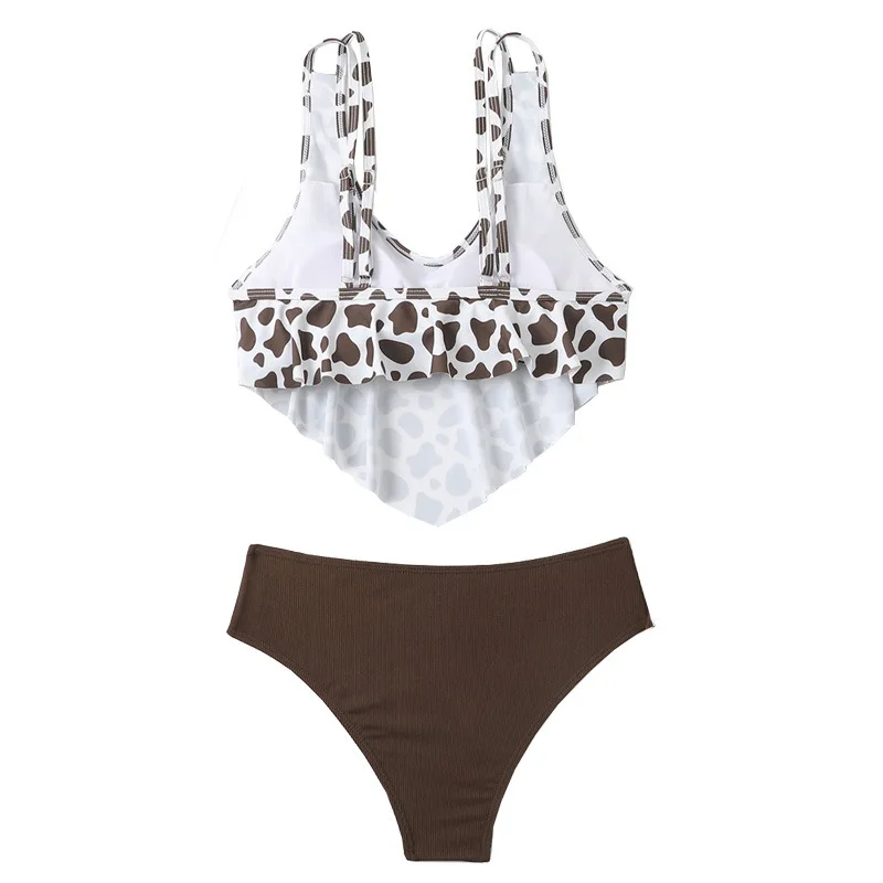 Trajes de baño madre e hija a juego – Bikini dividido con volantes - imagen 5
