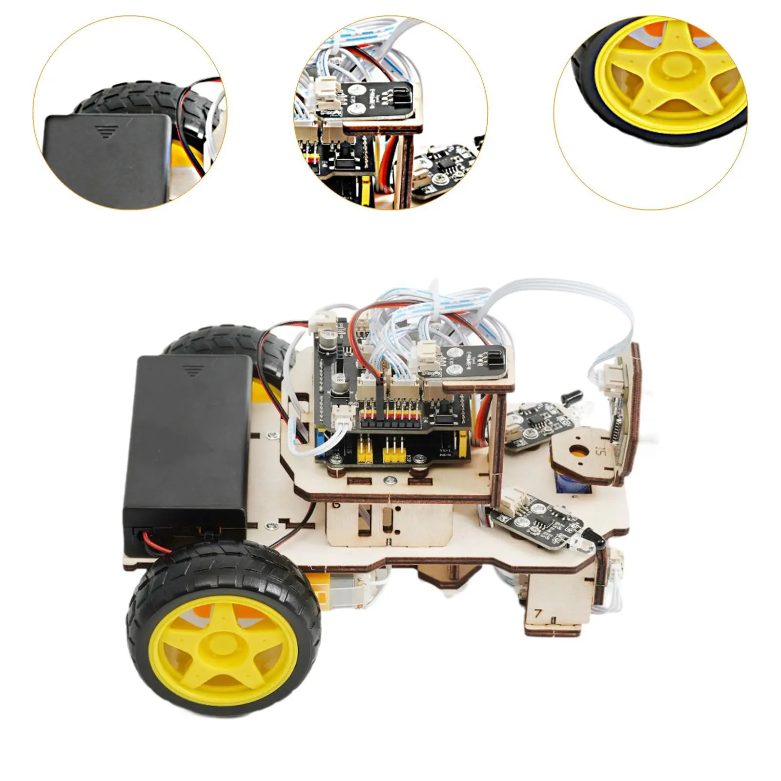 Smart Car Robot Robots Toy Electronics Programming Project Science Coding Kit Stem Educational Toy for Ages 8-12 12-16 Beginners