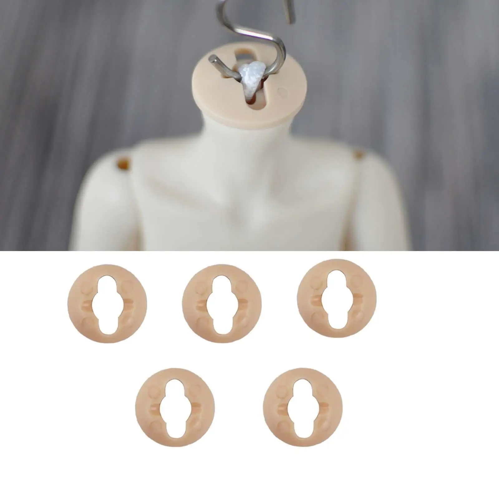 5x Neck Card Pads Dolls Accessories DIY BJD Modification Tool Neck Pads