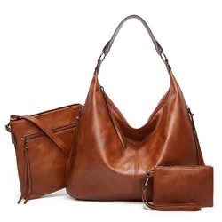 Bolso maternal de gran capacidad en cuero suave para mamá