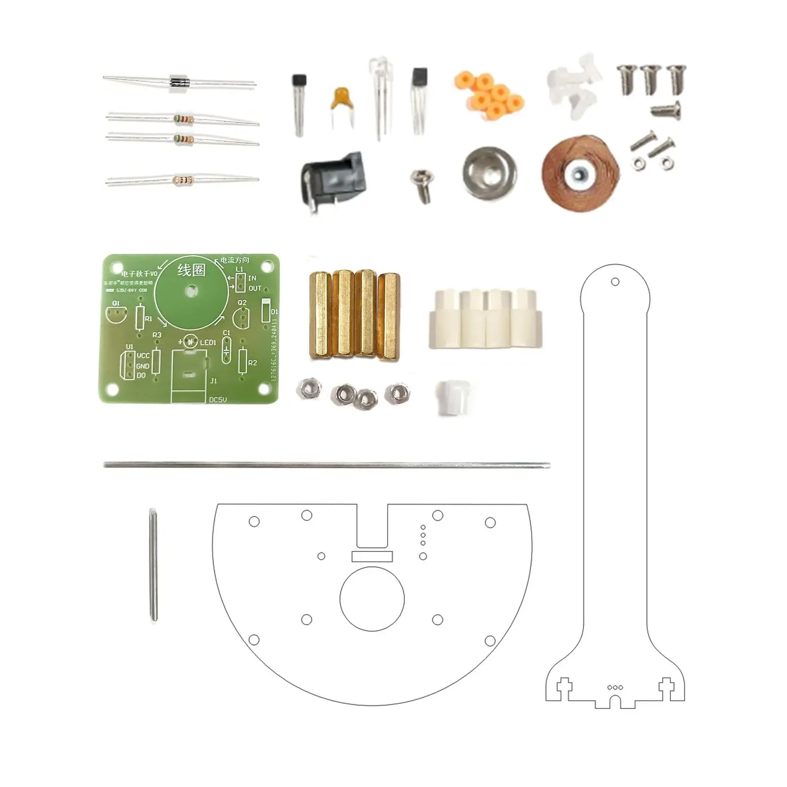 DIY Magnetic Pendulum Physics Kits Toy for Creative Gift Ages 7-14 Years