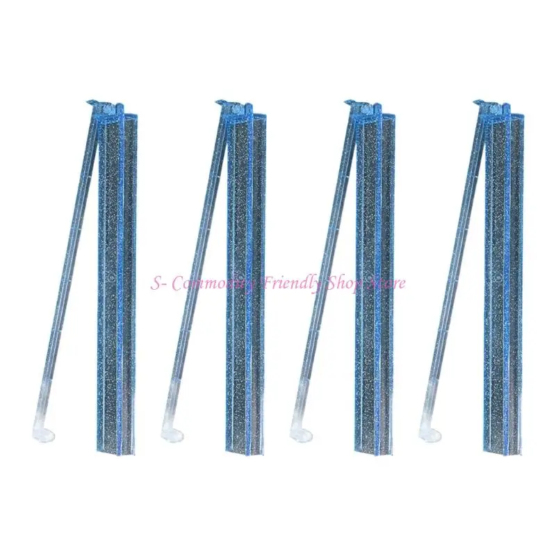 85AE Professional Mahjong Accesorios 4 PPC Clear acrílico Mahjong Racks con empujador - imagen 4