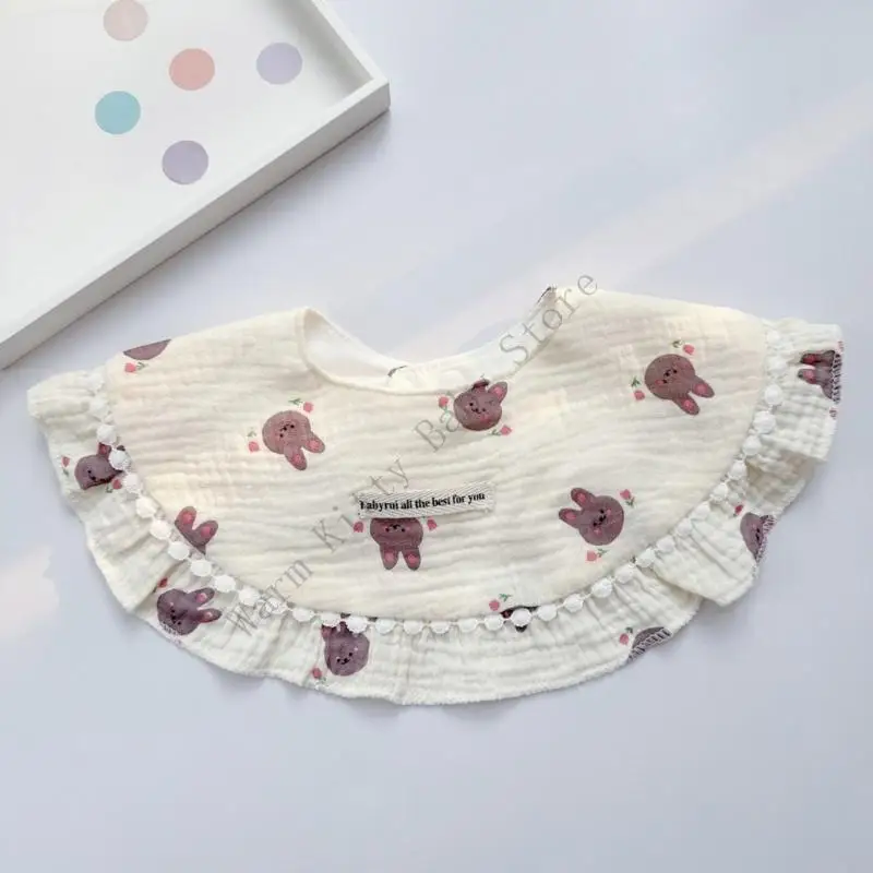 XXFE recién nacidos bebé babeo babero tela eructo algodón transpirable para bebés cómodos - imagen 2